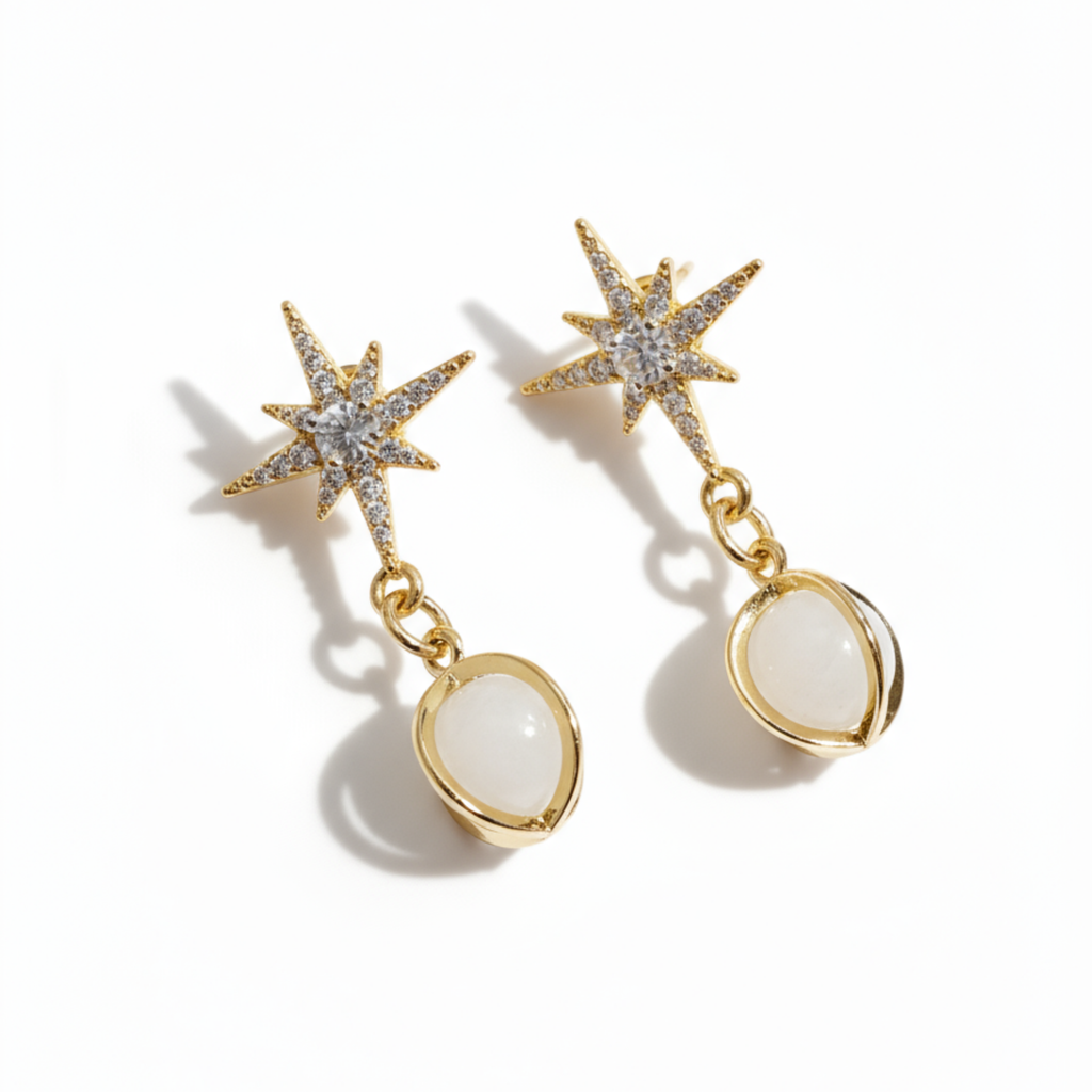 Starlit Elegance Drop Earrings