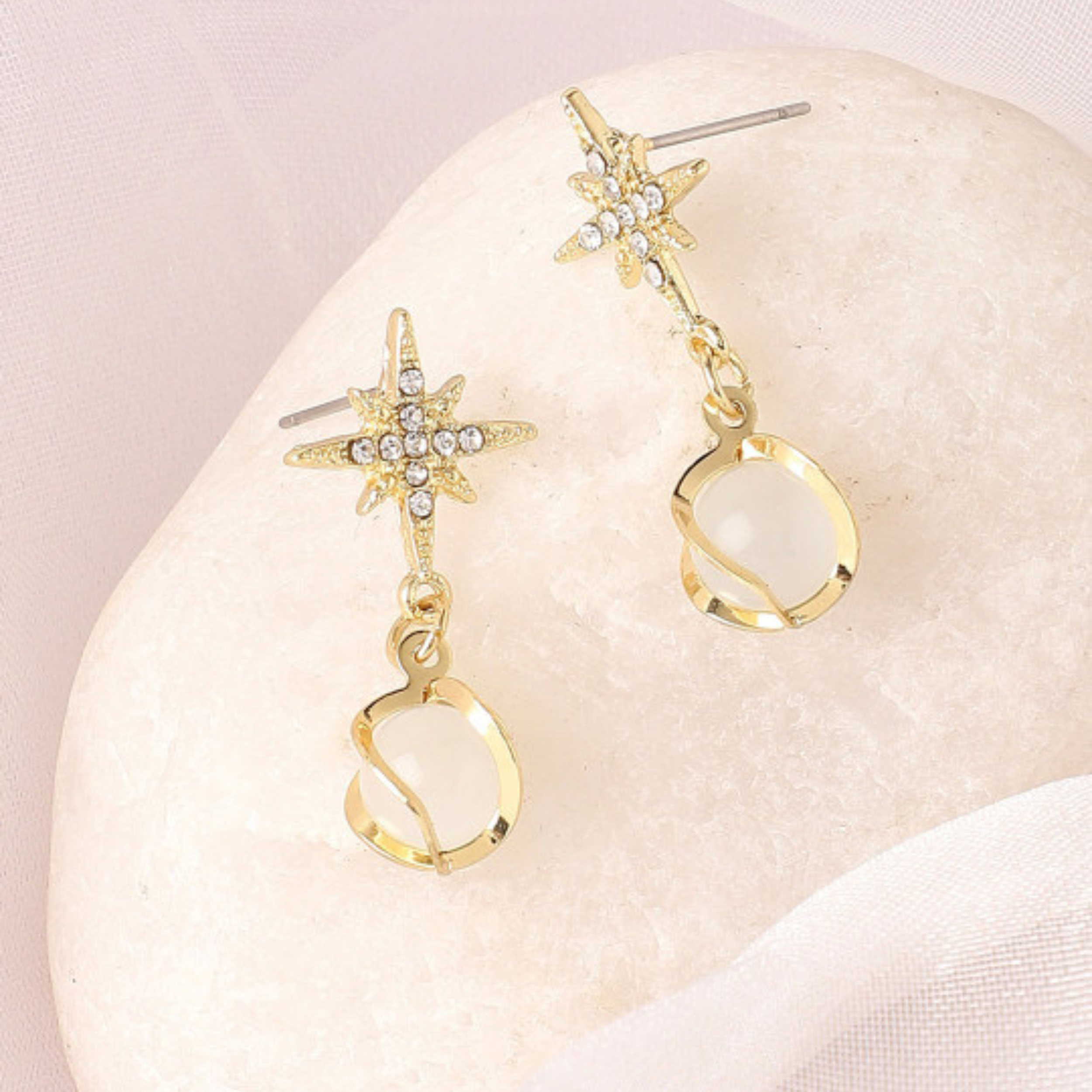 Starlit Elegance Drop Earrings