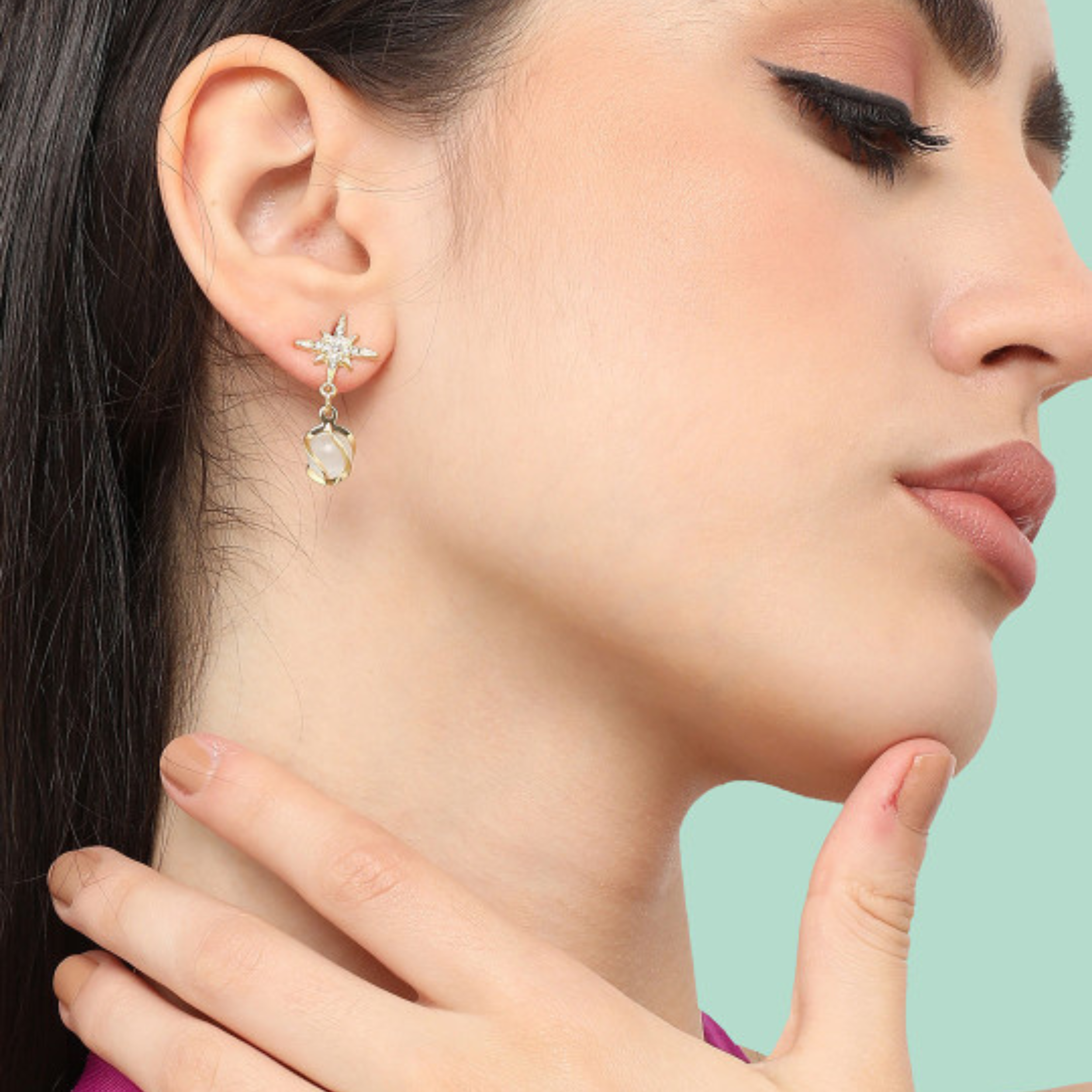 Starlit Elegance Drop Earrings